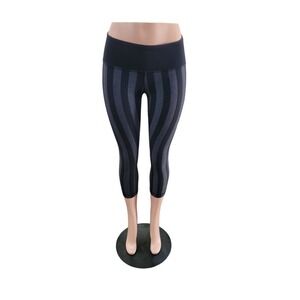 Lululemon Wunder Under Crop‎ Micro Macro Black Heathered Black Size 4